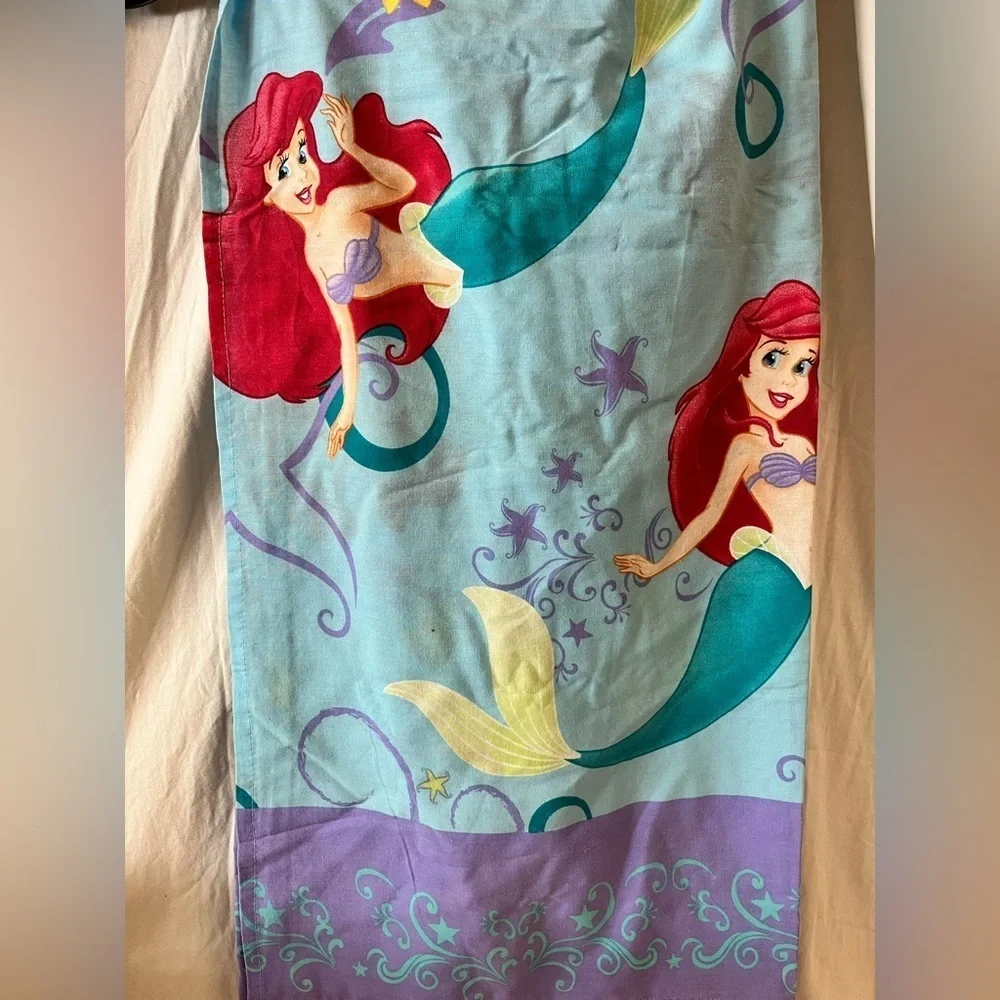 Early 2000s Vintage Little Mermaid TWIN Flat Sheet Special Edition